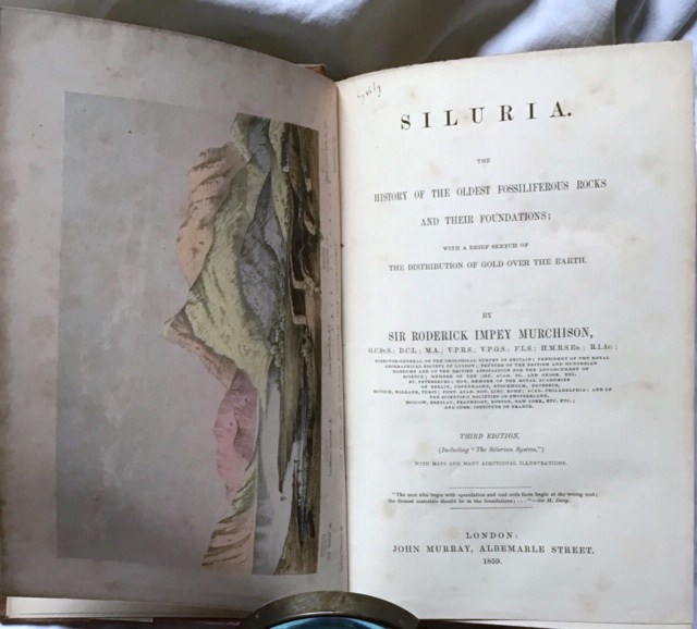 Roderick Impey Murchison. Siluria. The history of the oldest fossiliferous rocks and their foundations; with a brief sketch of the distribution of gold over the earth. Third edition with maps and additional illustrations.