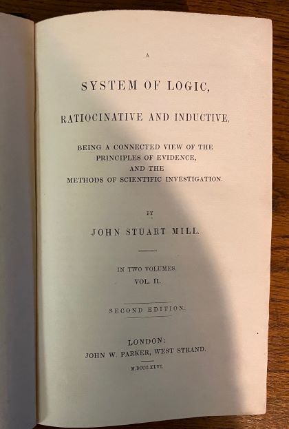 John Stuart Mill. A System of Logic (1846)